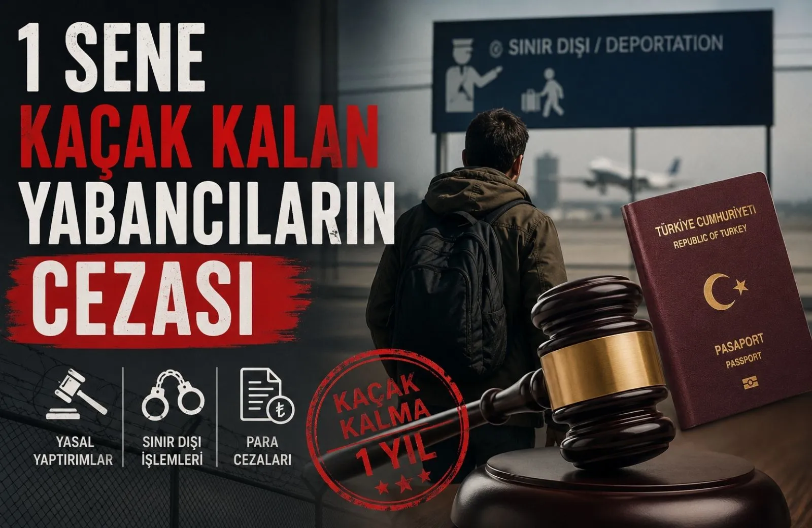 1 Sene Kaçak Kalan Yabancıların Cezası