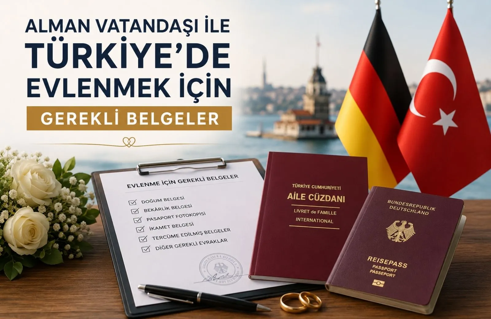 Alman Vatandaşı İle Türkiye'de Evlenmek İçin Gerekli Belgeler.