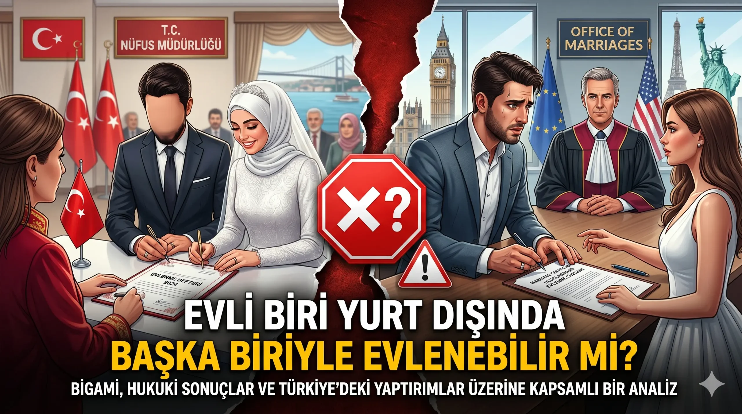 Türk hukuku kapsamında evli birinin yurt dışında evlenmesinin hukuki sonuçları