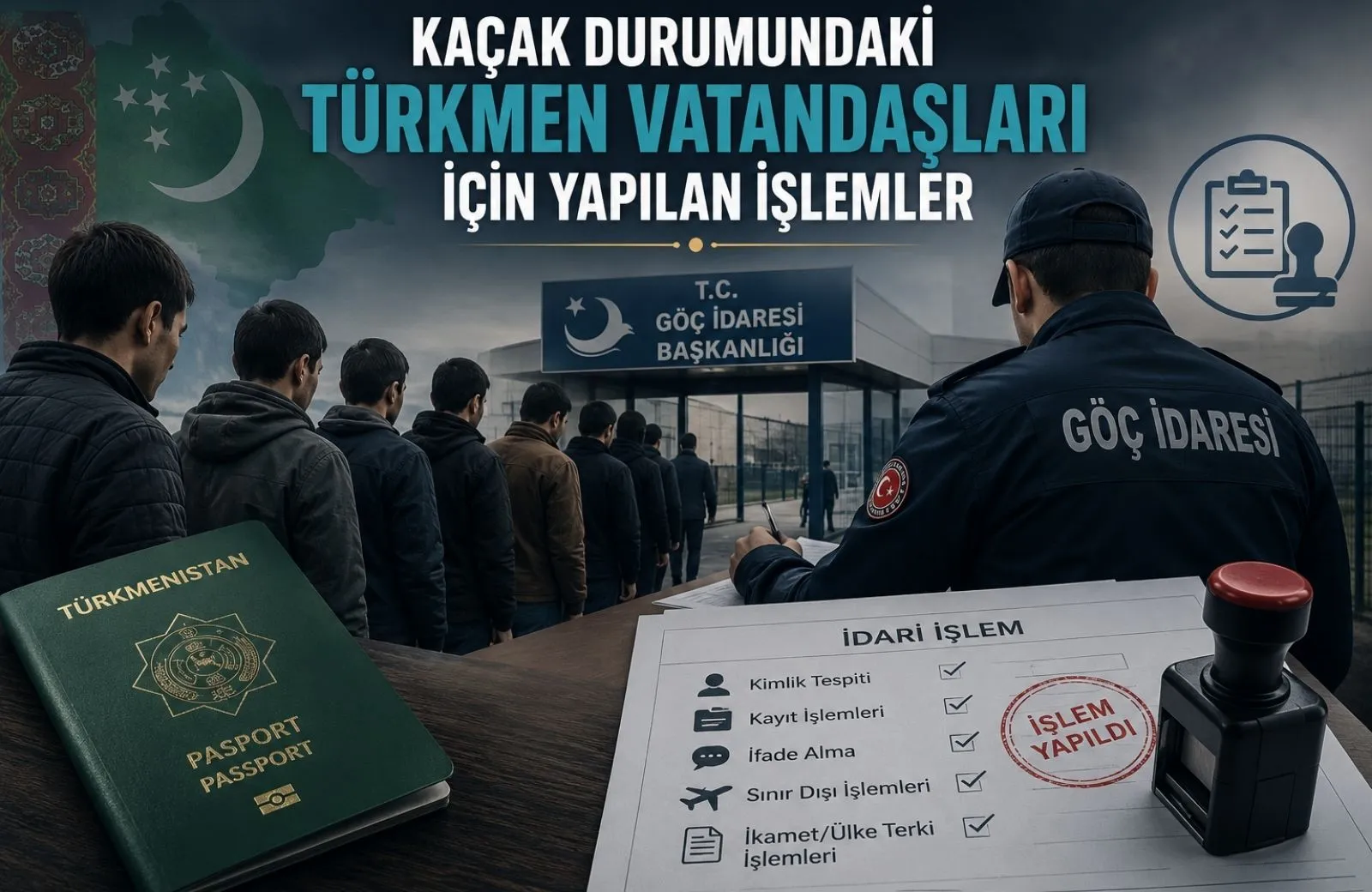 Kaçak durumundaki Türkmenistan vatandaşları için hukuki süreçler ve danışmanlık hizmeti.