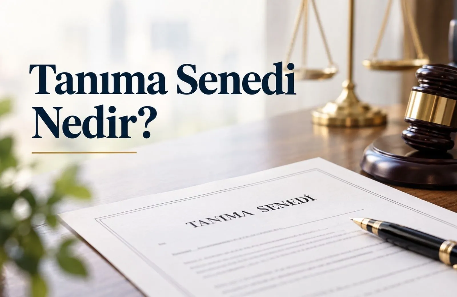 Tanıma Senedi Nedir?
